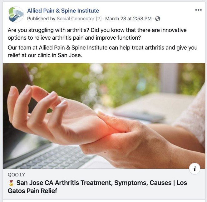 Allied Pain and Spine Institute work sample